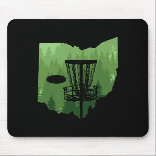 Karte von Ohio Disc Golf Spieler Frisbees Disc Gol Mousepad