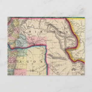 Karte von Oregon, Washington
