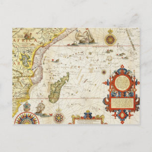 Karte von Ostafrika und Madagaskar, 1596 (Handkolo