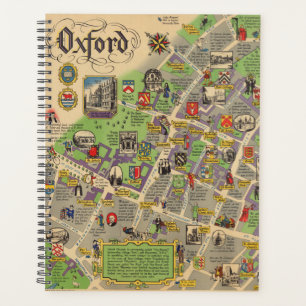 Karte von Oxford, England (Britische Eisenbahn) Planer