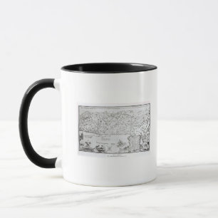 Karte von Palästina, von einem PassahfestHaggadah Tasse