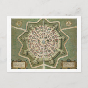 Karte von Palma, von "Civitates Orbis Terrarum" vo