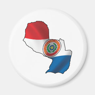 Karte von Paraguay Magnet