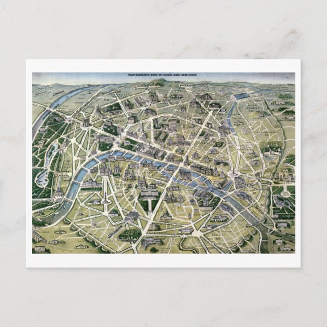 Karte von Paris während der Grands-Periode (Vorderseite)