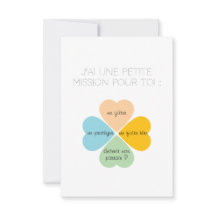 Karte von Pate / Marraine - Kleeblatt