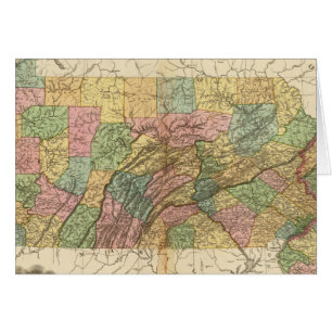 Karte von Pennsylvania und New Jersey