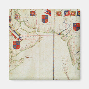Karte von Persien, von Arabien und von Indien Magnet