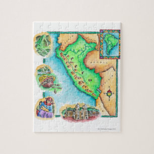 Karte von Peru Puzzle