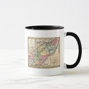 Karte von Pocohontas, Greenbrier-Landkreis Tasse