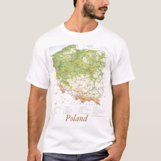 Karte von Polen T-Shirt