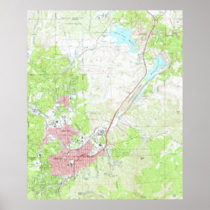 Karte von Prescott Arizona (1973) Poster