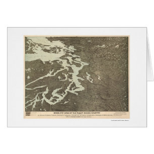 Karte von Puget Sound-Land in Washington 1891