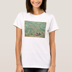 Karte von Raab, von "Civitates Orbis Terrarum" T-Shirt
