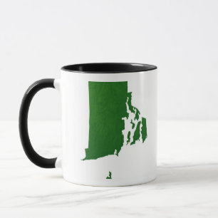 Karte von Rhode Island 2 Tasse
