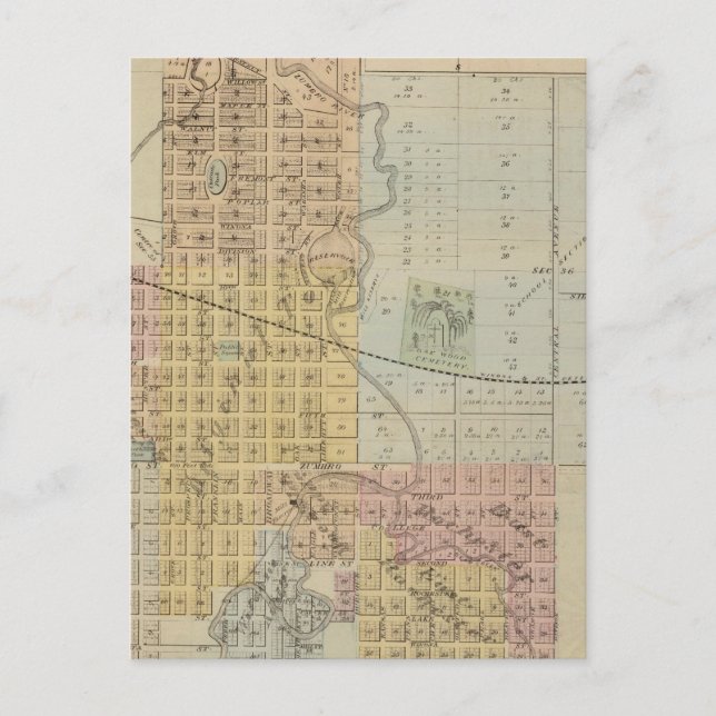 Karte von Rochester, Minnesota (Vorderseite)