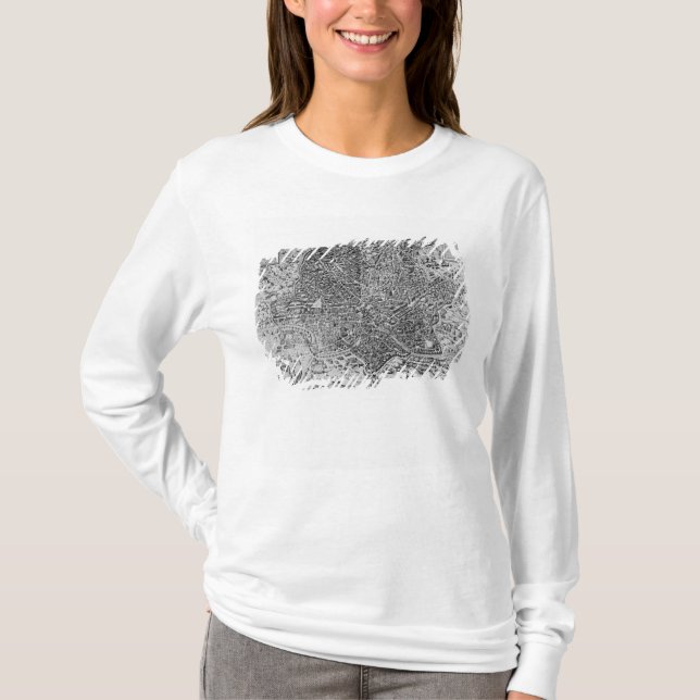 Karte von Rom, 1579 T-Shirt (Vorderseite)