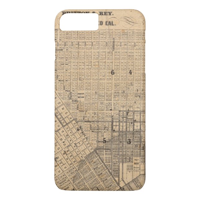 Karte von San Francisco Case-Mate iPhone Hülle (Rückseite)
