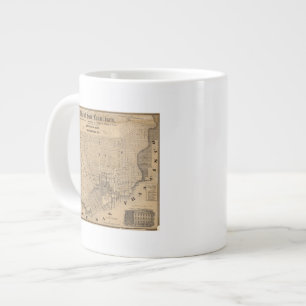 Karte von San Francisco Jumbo-Tasse
