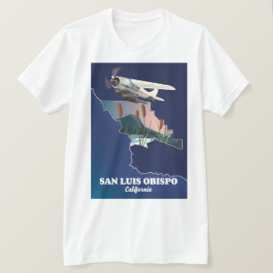 Karte von San Luis Obispo Kalifornien T-Shirt
