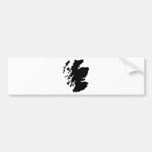 Karte von Schottland Autoaufkleber