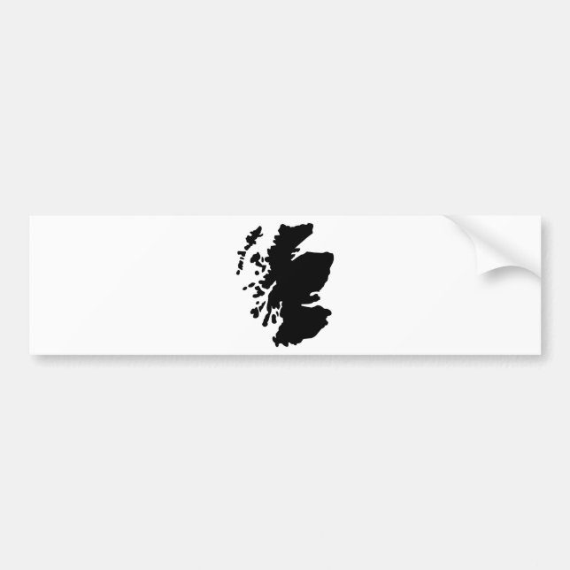 Karte von Schottland Autoaufkleber (Vorne)