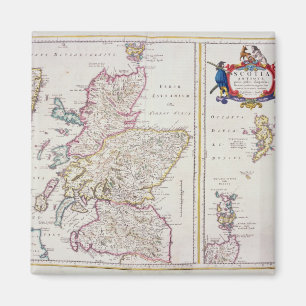 Karte von Schottland, c.1700 Magnet