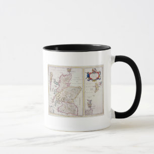 Karte von Schottland, c.1700 Tasse