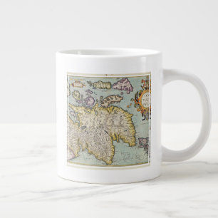 Karte von Schottland Miliaria Scotia Jumbo-Tasse