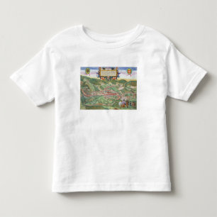 Karte von Serravalle, von 'Civitates Orbis Kleinkind T-shirt