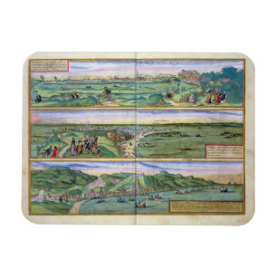 Karte von Sevilla, von Cadiz und von Màlaga, von Magnet