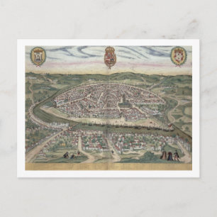 Karte von Sevilla, von "Civitates Orbis Terrarum"