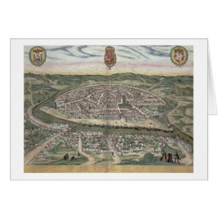 Karte von Sevilla, von "Civitates Orbis Terrarum"
