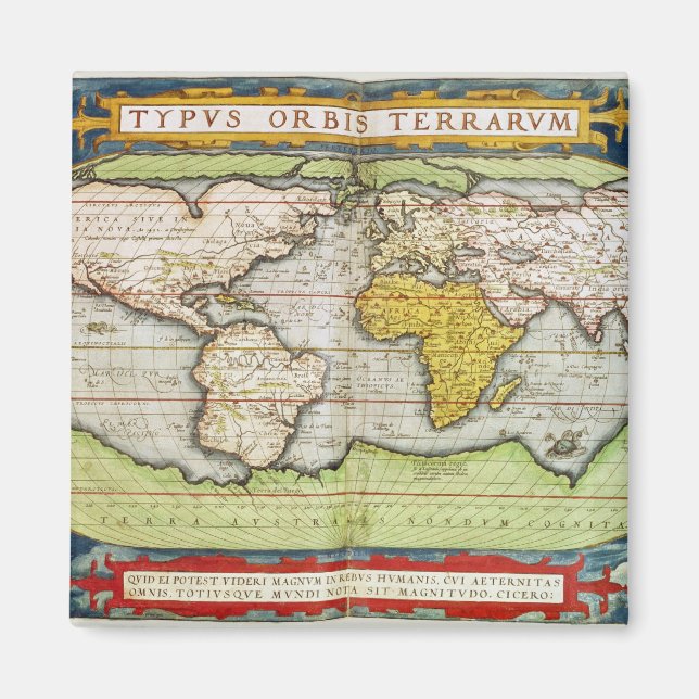Karte von Sir Francis Drake Magnet (Vorne)