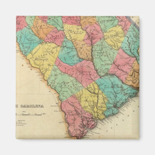 Karte von South Carolina Magnet