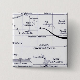 Karte von South- Pacificozean Button