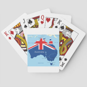 Karte von Spielkarten Australiens