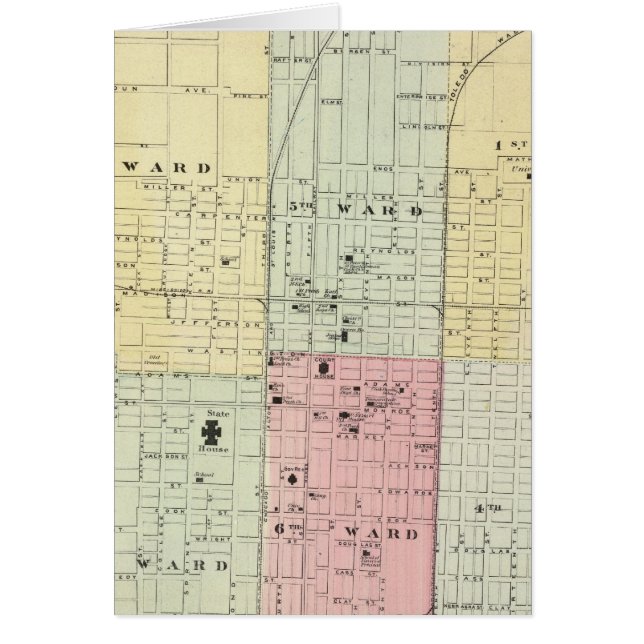 Karte von Springfield City (Vorne)