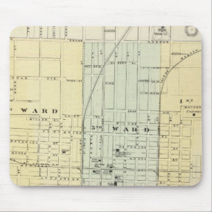 Karte von Springfield City Mousepad