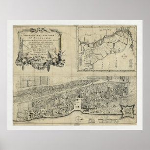 Karte von St. Augustine Florida (1764) Poster