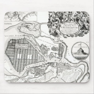 Karte von St Petersburg Mousepad