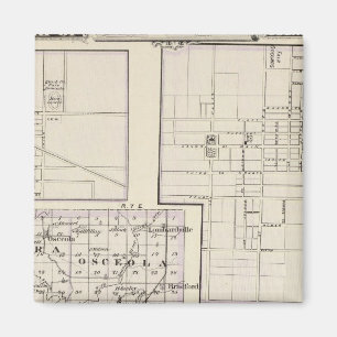 Karte von Stark und westlich von Marshall-Landkrei Magnet