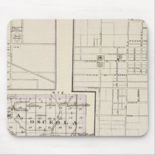 Karte von Stark und westlich von Marshall-Landkrei Mousepad