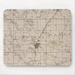 Karte von Steuben Landkreis Indiana Mousepad