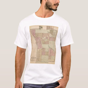 Karte von Stillwater, Washington County, Minnesota T-Shirt