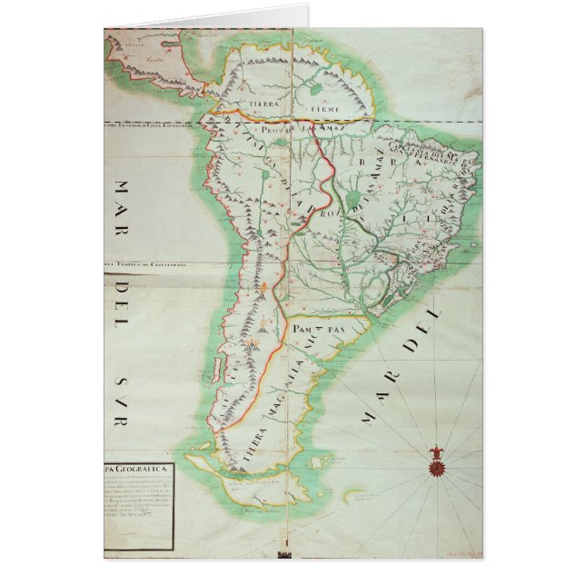 Karte von Südamerika, 1777 (Vorne)