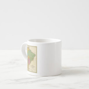 Karte von Südamerika 4 Espressotasse
