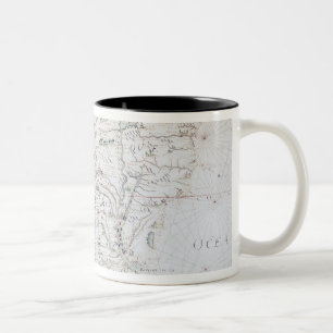 Karte von Südamerika Zweifarbige Tasse