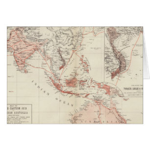 Karte von Südostasien u. von Nordaustralien