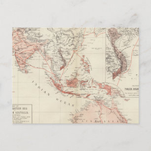 Karte von Südostasien und Nordaustralien