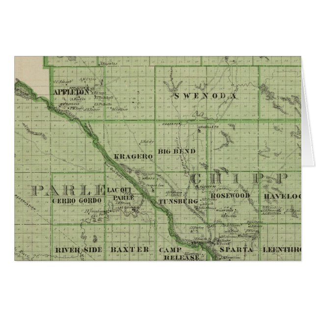 Karte von Swift, Minnesota (Vorderseite (Horizontal))